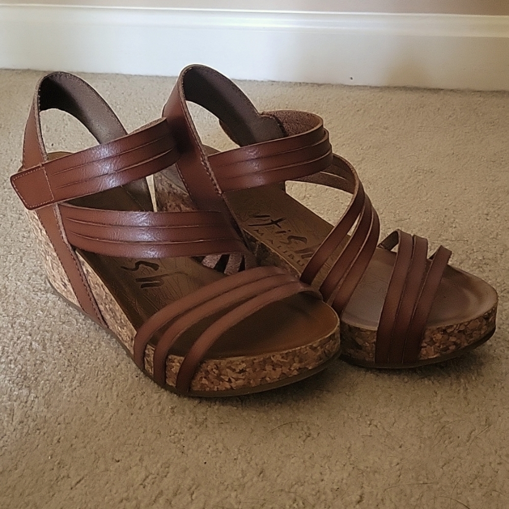 Women's Brown Wedge Heels